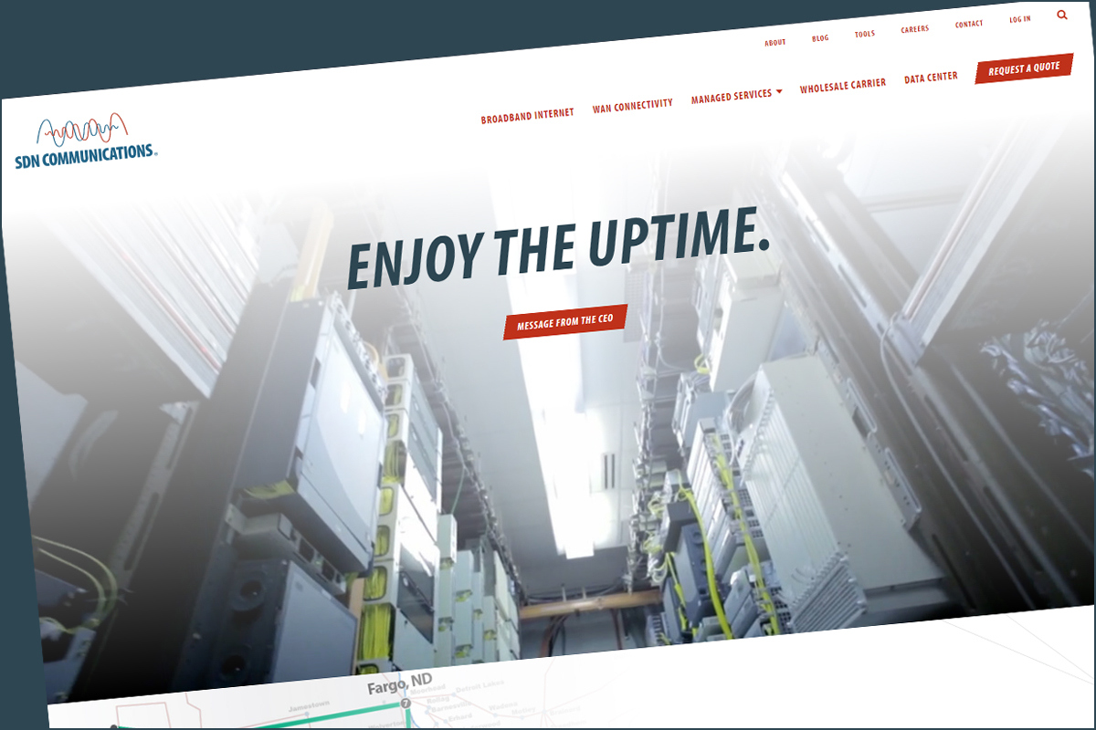 Image of new SDN Communications website front page