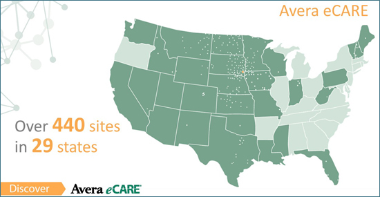 Avera eCARE coverage map