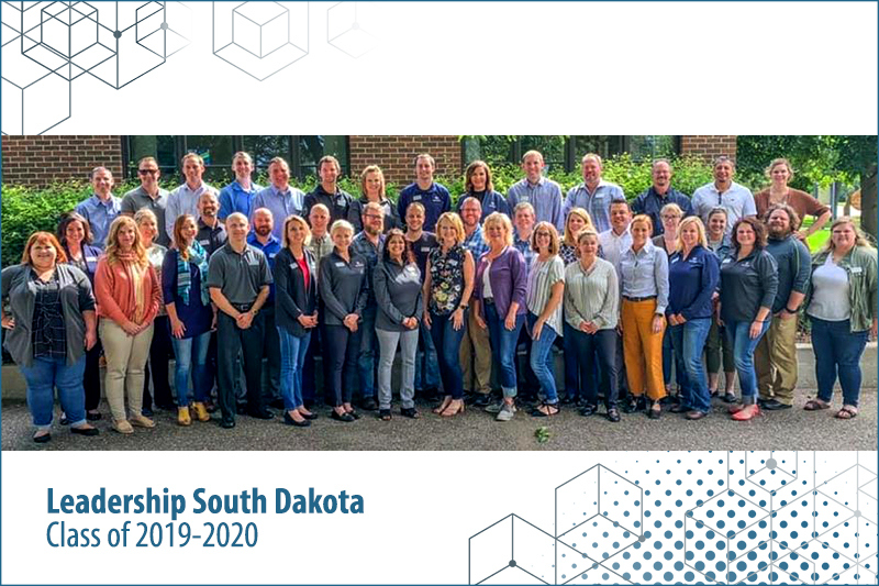 Group photo of Leadership South Dakota Class of 2019-2020 with Greg Robinson