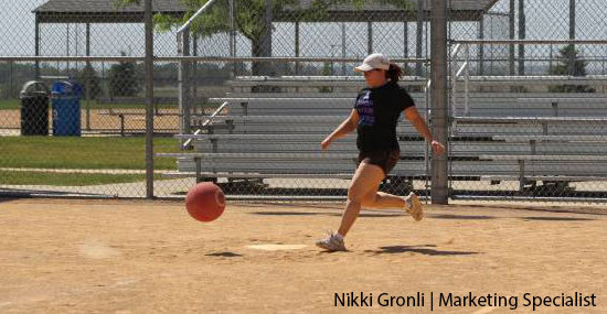 Nikki Playing Kickball