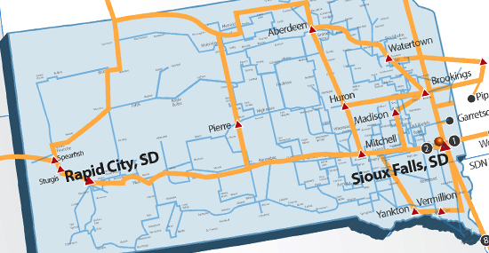 45,000 miles of fiber across South Dakota