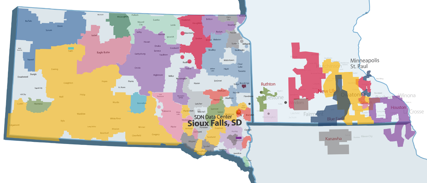 Map of SDN Member Territories