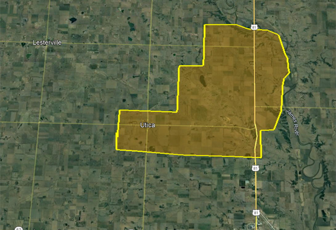 Golden West Telecommunications expanded coverage area near Lesterville