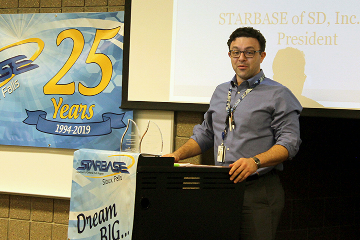 Peter Vitiello at STARBASE graduation