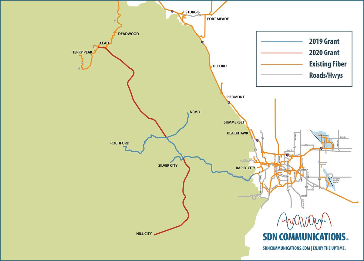 map of the Broadband ReConnect project