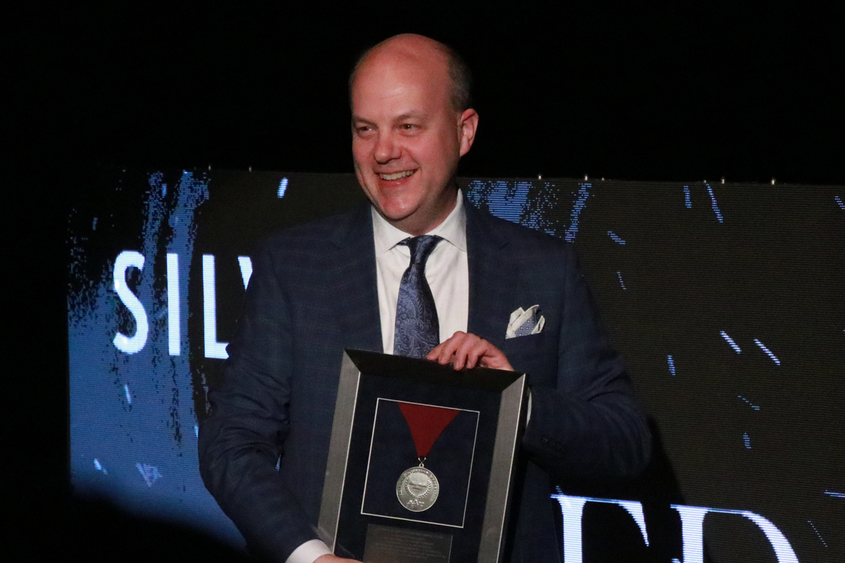 Vernon Brown receives Silver Medal Award