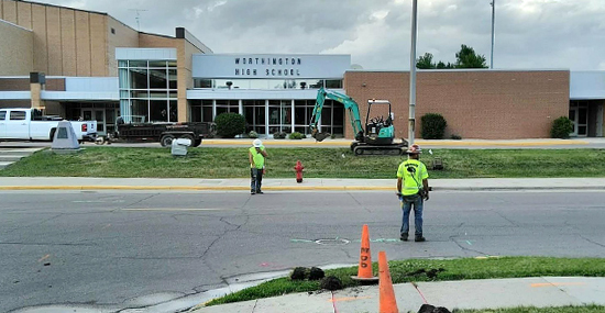 Worthington High School Getting Fiber