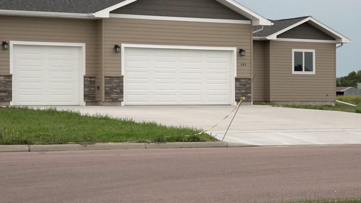 Exterior of new construction house