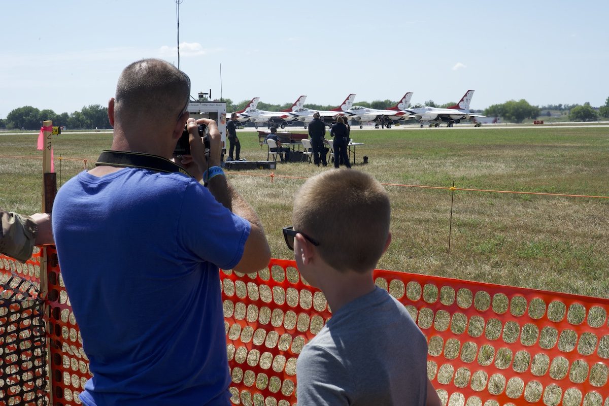 SDN employees, friends and family watch the 2023 Sioux Falls Airshow