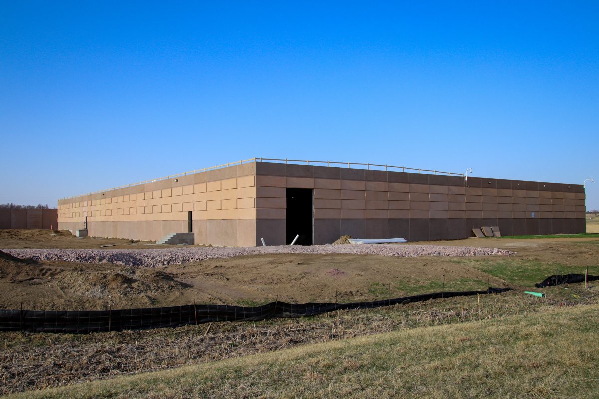 Exterior view of Data Center's expansion from the south end