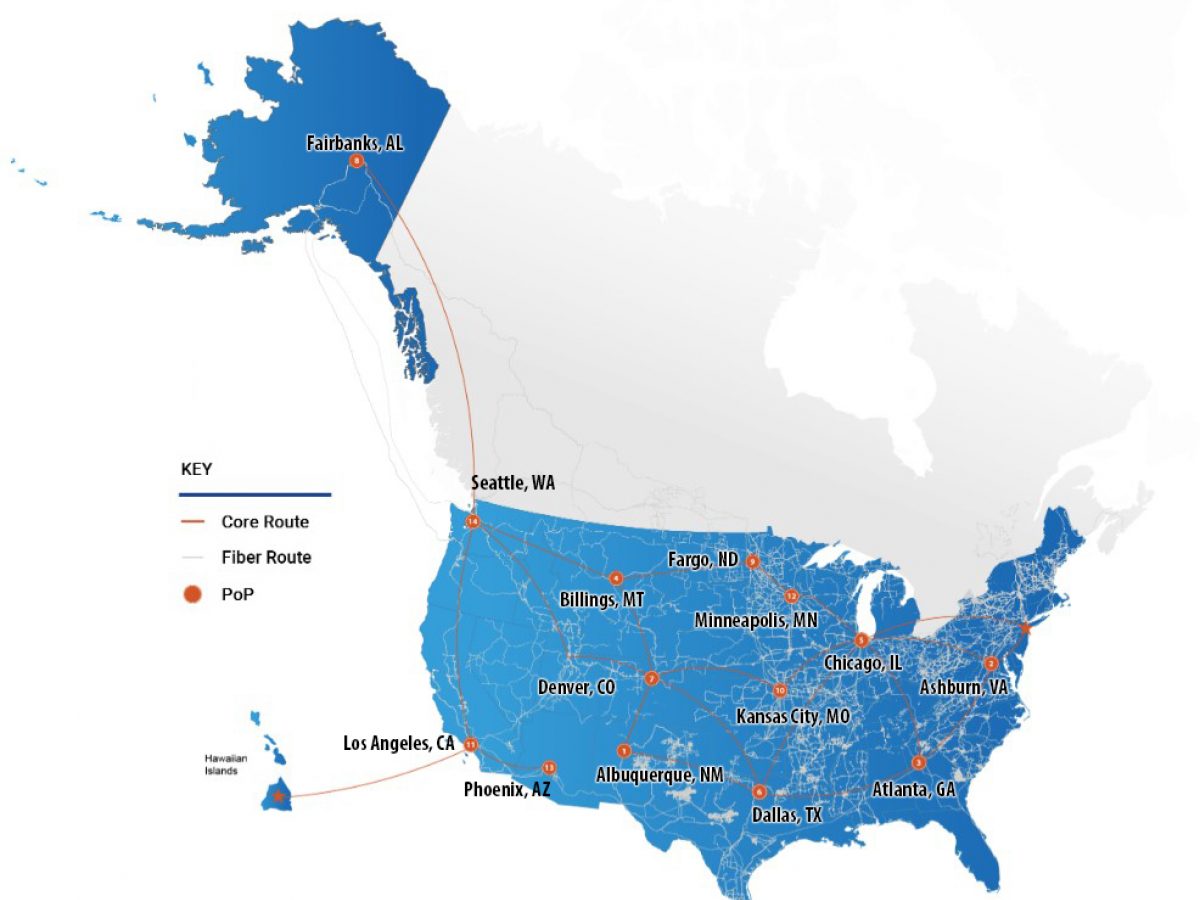 national map of INDATAEL's network of members