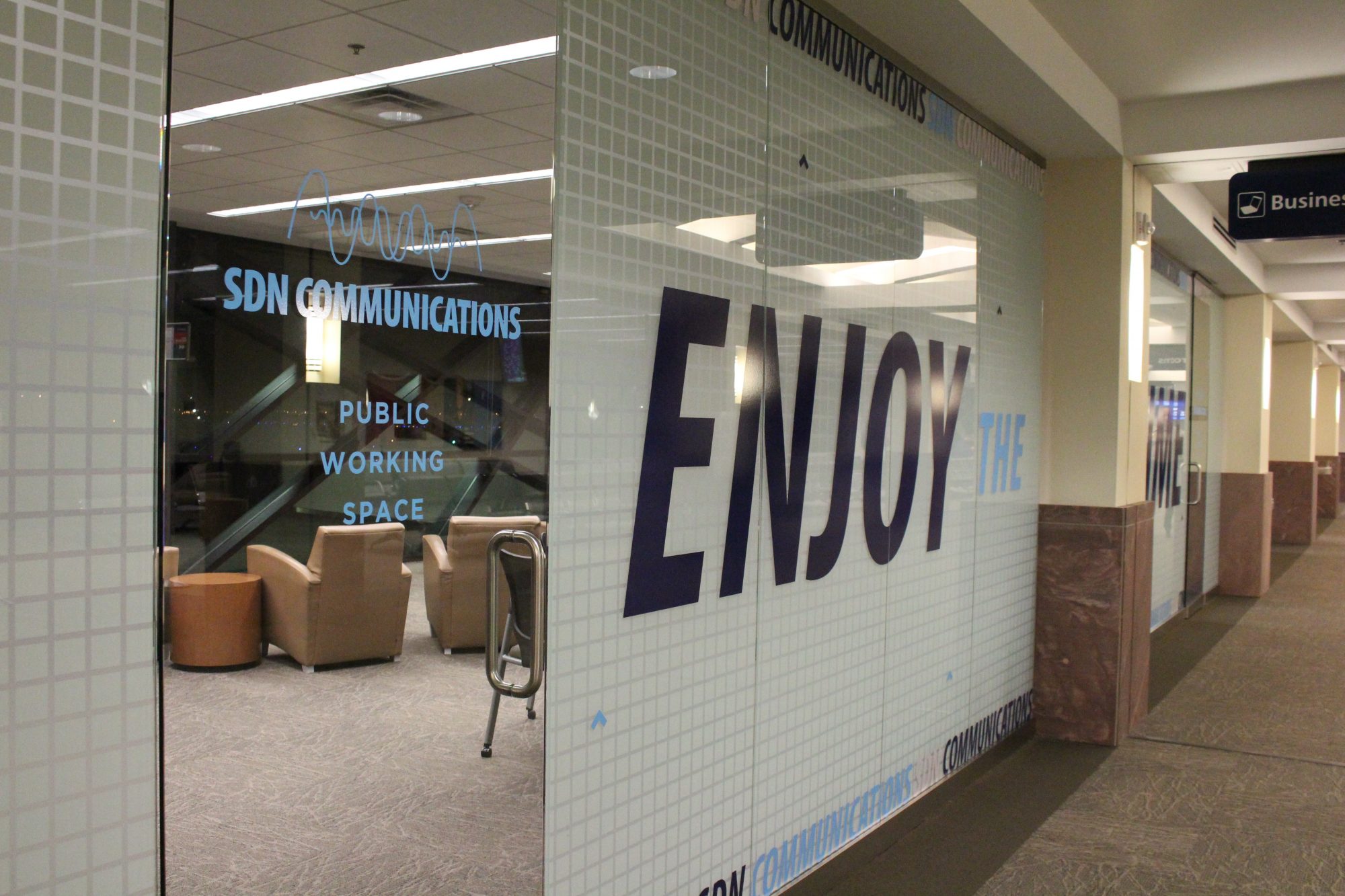 SDN Communications Business Lounge at the Sioux Falls Regional Airport