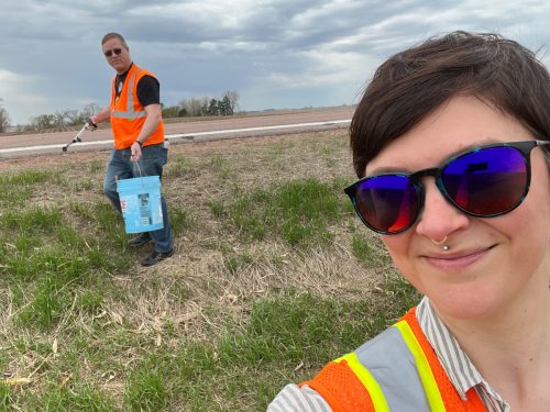 SDN Communications trash cleanup Adopt-A-Highway