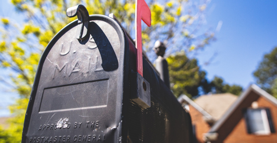 mailbox outside of house